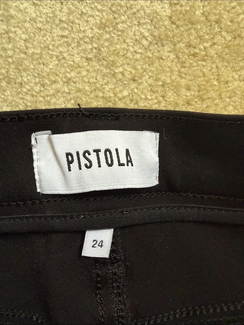 pistola Black Waistband Detail Pants - Picture 2 of 4